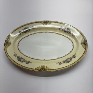 FB Meito Fine China Made In Japan Charm Pattern Oval Serving Bowl 11.5 Inch